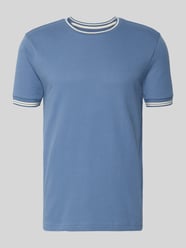 T-shirt ze strukturalnym wzorem i okrągłym dekoltem od Christian Berg Men - 27