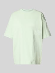 Oversized T-shirt met labelprint, model 'Matcha' van ANOTHER COTTON LAB - 12