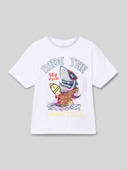 T-Shirt mit Motiv- und Statement-Print Modell 'VANYO' von Name It - 19