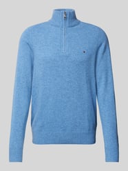 Wollpullover mit Stehkragen Modell 'LAMBSWOOL' von Tommy Hilfiger Blau - 47