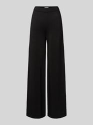 Wide Leg Stoffhose mit elastischem Bund Modell 'Agadir' von LOLLYS LAUNDRY Schwarz - 33