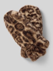 Handschoenen van imitatiebont van Loevenich Beige - 34