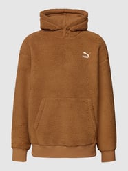 Relaxed Fit Hoodie in Teddyfell-Optik von PUMA PERFORMANCE Beige - 35