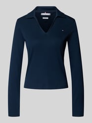 Bluzka z długim rękawem o kroju slim z czystej bawełny od Tommy Hilfiger - 14