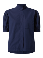 Blouse met pofmouwen, model 'Jass' van tonno & panna Blauw / turquoise - 20