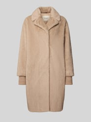 Mantel aus Kunstfell mit Reverskragen von Beaumont Amsterdam Beige - 9