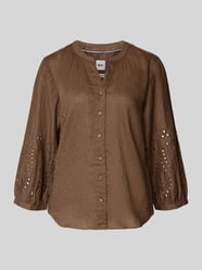 bluzka koszulowa o kroju regular fit z czystego lnu model 'VELIA' od Brax - 2