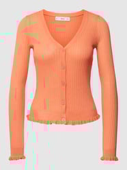 Cardigan mit V-Ausschnitt Modell 'Ruffi' von Mango Orange - 43
