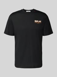 Regular Fit T-Shirt mit Logo-Stitching von Replay - 34