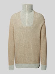 Strickpullover mit Stehkragen von Scotch & Soda Beige - 25