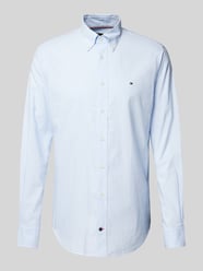 Business-Hemd mit Button-Down-Kragen Modell 'Henry' von Tommy Hilfiger Blau - 4