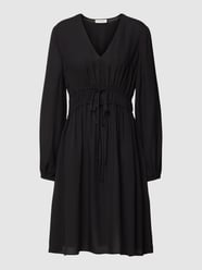 Knielanges Kleid mit Taillenzug von Marc O'Polo Grau / Schwarz - 40