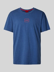 T-Shirt mit Label-Print Modell 'Laze' von HUGO Blau - 45