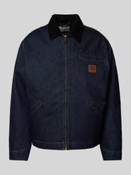 Jeansjacke mit Paspeltaschen Modell 'DETROIT' von Carhartt Work In Progress Blau - 11