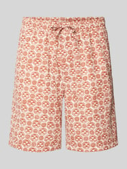 Regular Fit Shorts mit Allover-Print Modell 'JAIDEN' von Jack & Jones Rot - 6