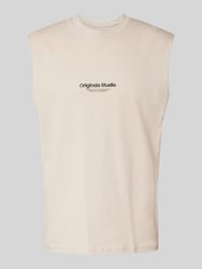 Tanktop mit Label-Print Modell 'VESTERBRO' von Jack & Jones Beige - 7