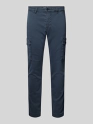 Tapered Fit Cargohose mit Gürtelschlaufen Modell 'Driver' von MAC Blau - 13