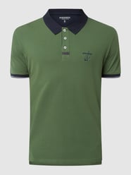 Poloshirt van piqué, model 'Casey'  van Redgreen Groen - 27
