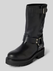 Lederboots mit Dornschließe Modell 'URBAN BIKER BOOT' von Tommy Jeans Schwarz - 38