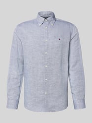 Regular Fit Freizeithemd aus Baumwoll-Leinen-Mix von Tommy Hilfiger - 34