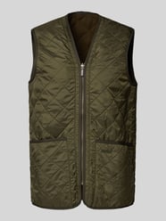 Kamizelka pikowana o kroju regular fit z miękkim polarem wewnątrz od Barbour - 25