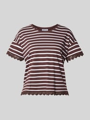 T-shirt met kant en ronde hals van MORE & MORE - 22