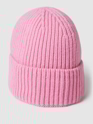Czapka beanie z szerokim brzegiem model ‘Mika’ od Unio Różowy - 1
