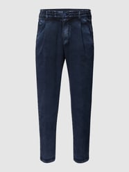 Broek met steekzakken opzij, model 'Chasy' van Drykorn Blauw - 28