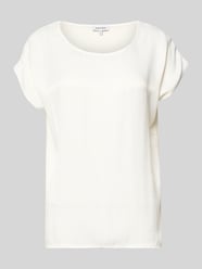 T-shirt z dekoltem w łódkę od MORE & MORE - 4