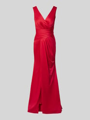 Abendkleid mit V-Aussschnitt von TROYDEN COLLECTION Rot - 12