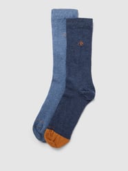 Socken mit Logo-Stitching im 2er-Pack Modell 'Dip Toe' von Scotch & Soda Blau / Türkis - 40