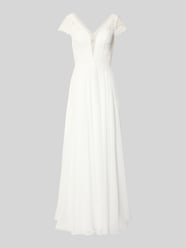 Brautkleid mit V-Ausschnitt von Luxuar - 32