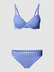 Bikini z wzorem w paski od LASCANA Niebieski - 3