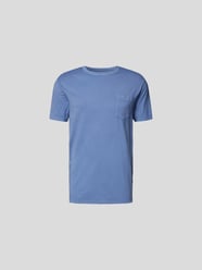 T-Shirt mit Brusttasche von Officine Générale Türkis - 6