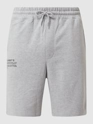 Loose Fit Sweatshorts Eingrifftaschen Modell 'Aaren' von Selected Homme Grau / Schwarz - 47