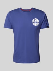 T-Shirt mit Label-Print von Alpha Industries Lila - 12