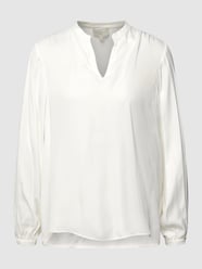 Blouse met V-hals van Milano Italy Wit - 37