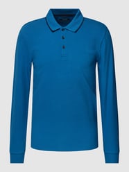 Poloshirt mit Label-Print von Pierre Cardin Blau / Türkis - 10