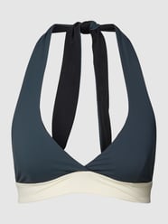 Bikini-Oberteil mit Label-Detail von Mymarini Grau / Schwarz - 39