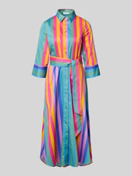 Hemdblusenkleid mit 3/4-Arm und Bindegürtel von Christian Berg Woman - 44