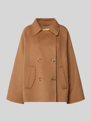 Regular Fit Wolljacke mit doppelreihiger Knopfleiste von Smith and Soul Beige - 21