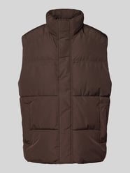 Bodywarmer met opstaande kraag, model 'BRADLEY' van Jack & Jones Bruin - 9