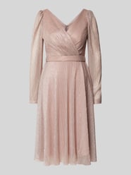 Cocktailkleid in Wickel-Optik von TROYDEN COLLECTION Pink - 10