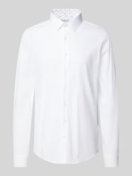 Slim Fit Business-Hemd mit Knopfleiste Modell 'Bari' von CK Calvin Klein Weiß - 22