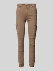 Slim Fit Cargohose mit elastischem Beinabschluss Modell 'MISSOURI' von Only Braun - 8