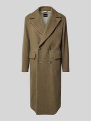 Relaxed fit lange jas van alpacamix, model 'CALE' van BOSS Beige - 43