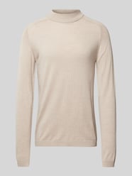 Strickpullover mit Strukturmuster Modell 'Bertie' von CG - Club of Gents Beige - 40