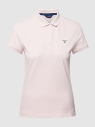 Koszulka polo z wyhaftowanym logo model ‘BASIC POLO’ od Gant Różowy - 39