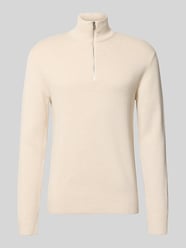 Slim Fit Strickpullover aus reiner Baumwolle Modell 'MILANO' von JACK & JONES - 44