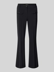 Flared fit stoffen broek met klepzakken model 'Farah' van CAMBIO - 15